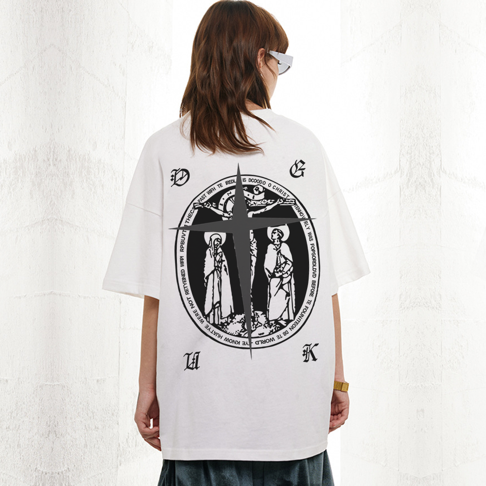 American Cross Print T-shirt