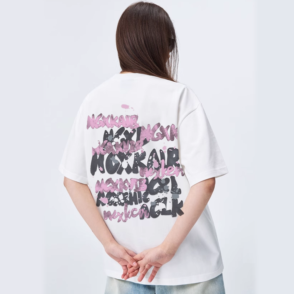 Street Bold Letter Graffiti T-shirt