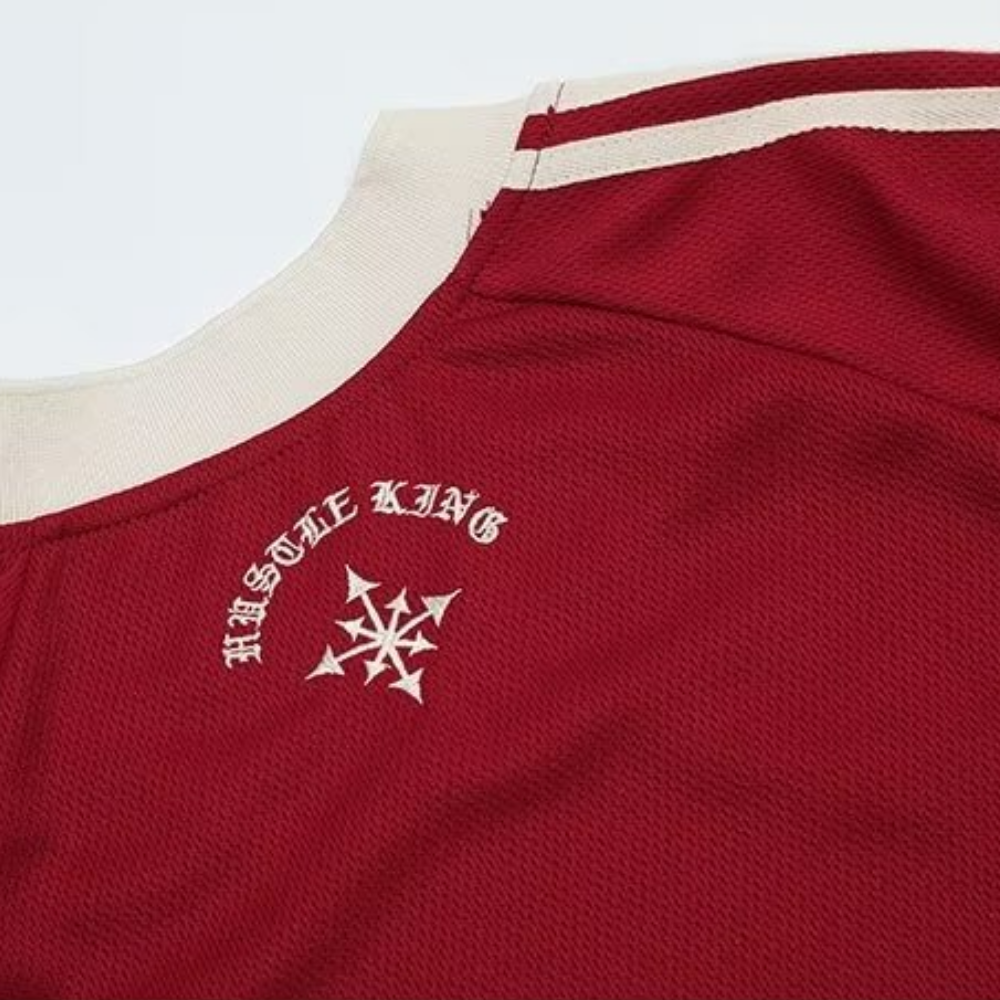 Hip Hop Letter V Neck T-Shirt