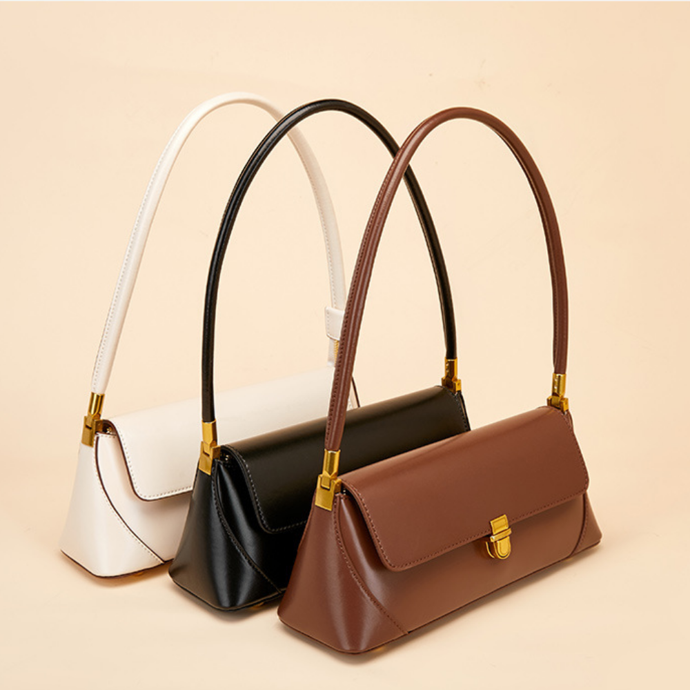 Retro Solid Color Armpit Bag