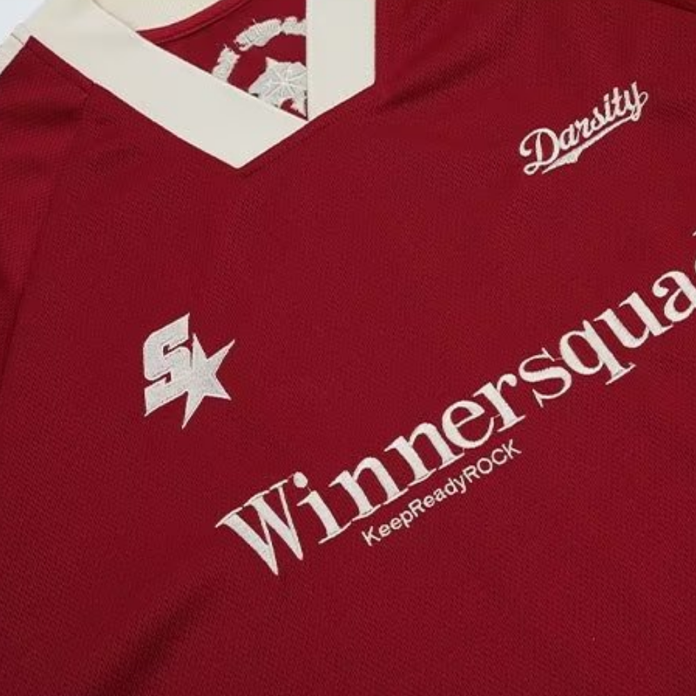 Hip Hop Letter V Neck T-Shirt