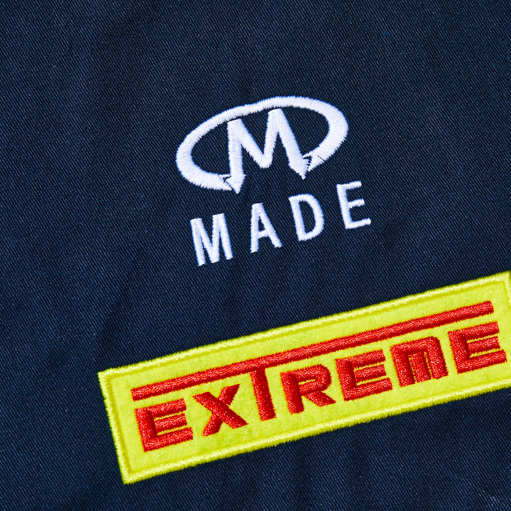 Motorcycle Style Hooded Embroidery Jacket