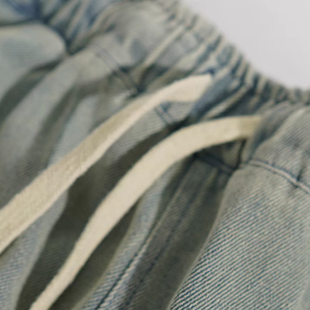 Trendy Loose Contrast Jeans