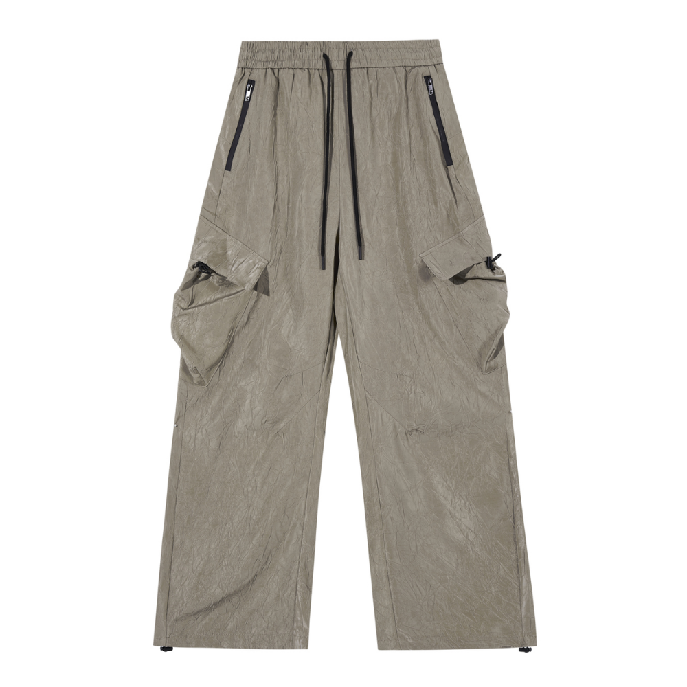 Loose Solid Color Slim Cargo Pants