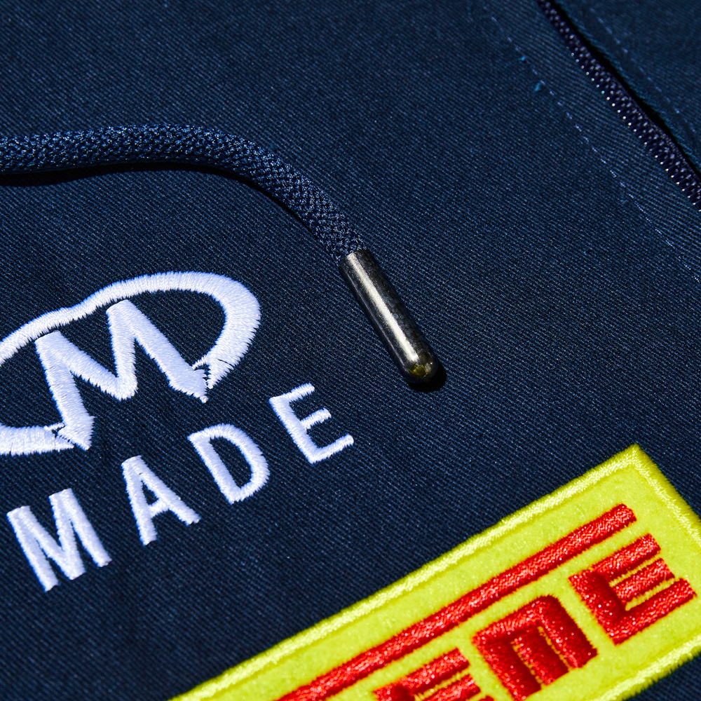 Motorcycle Style Hooded Embroidery Jacket