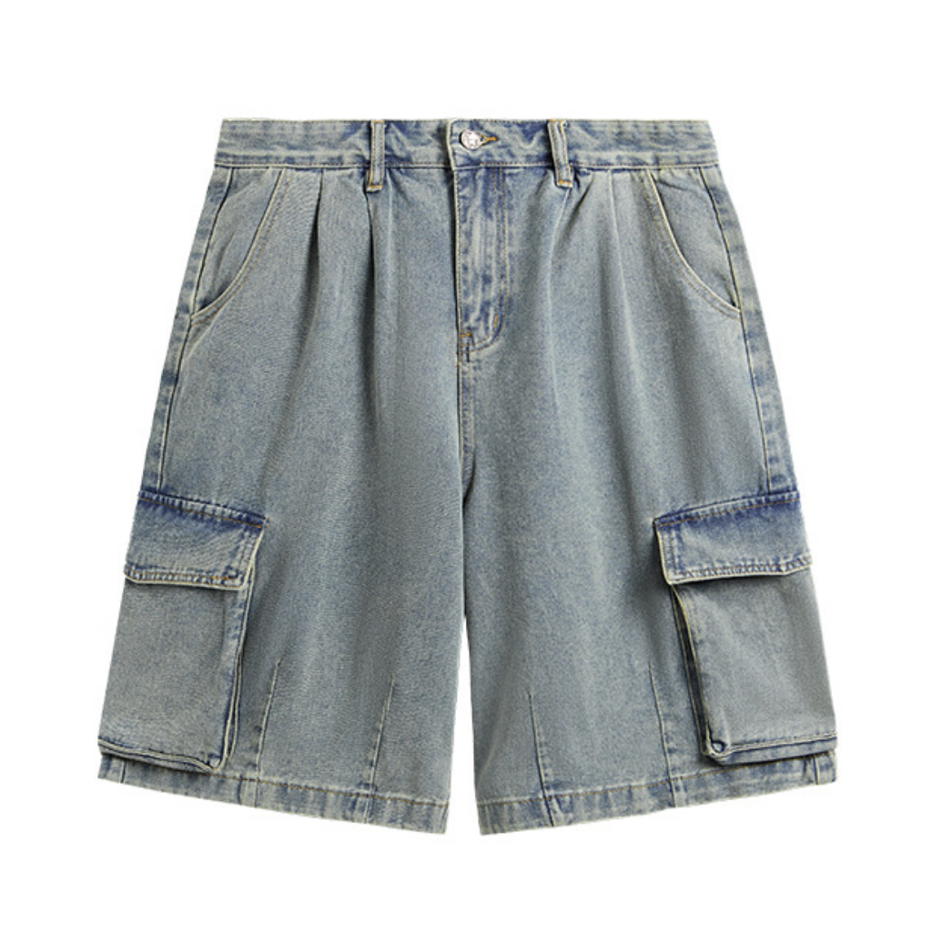 Hip Hop Cargo Denim Shorts
