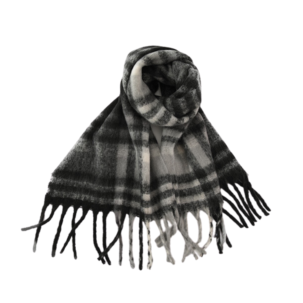 French Vintage Plaid Scarf