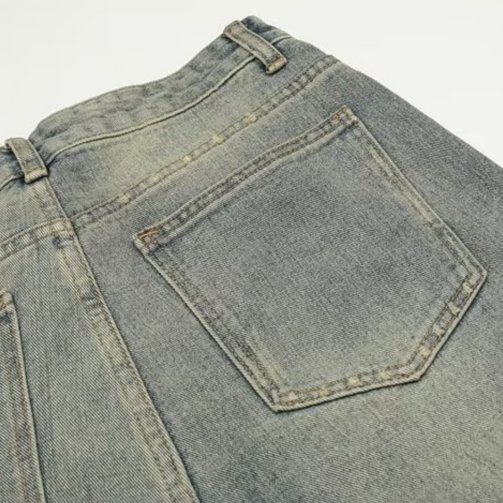 American Vintage Distressed Denim Shorts