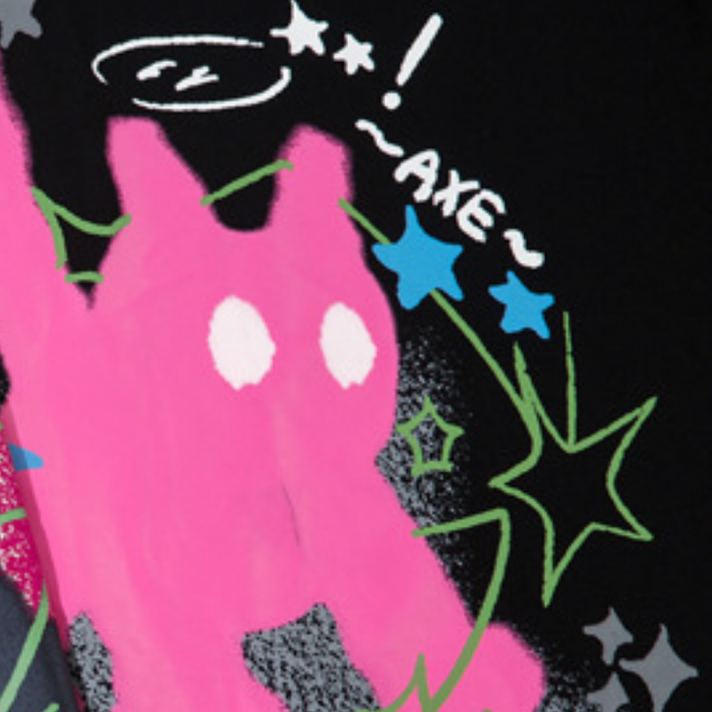 Abstract Kitten Long Sleeve Shirt