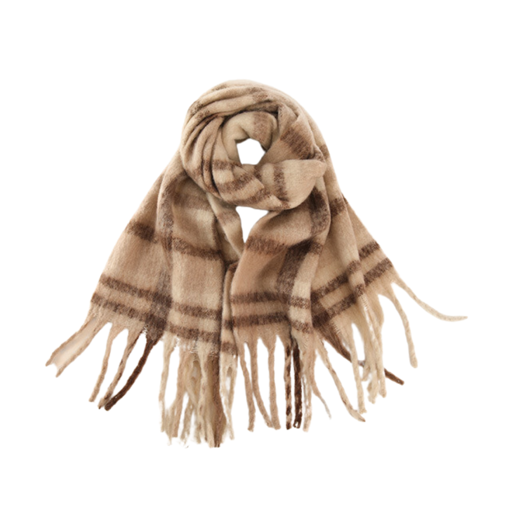French Vintage Plaid Scarf