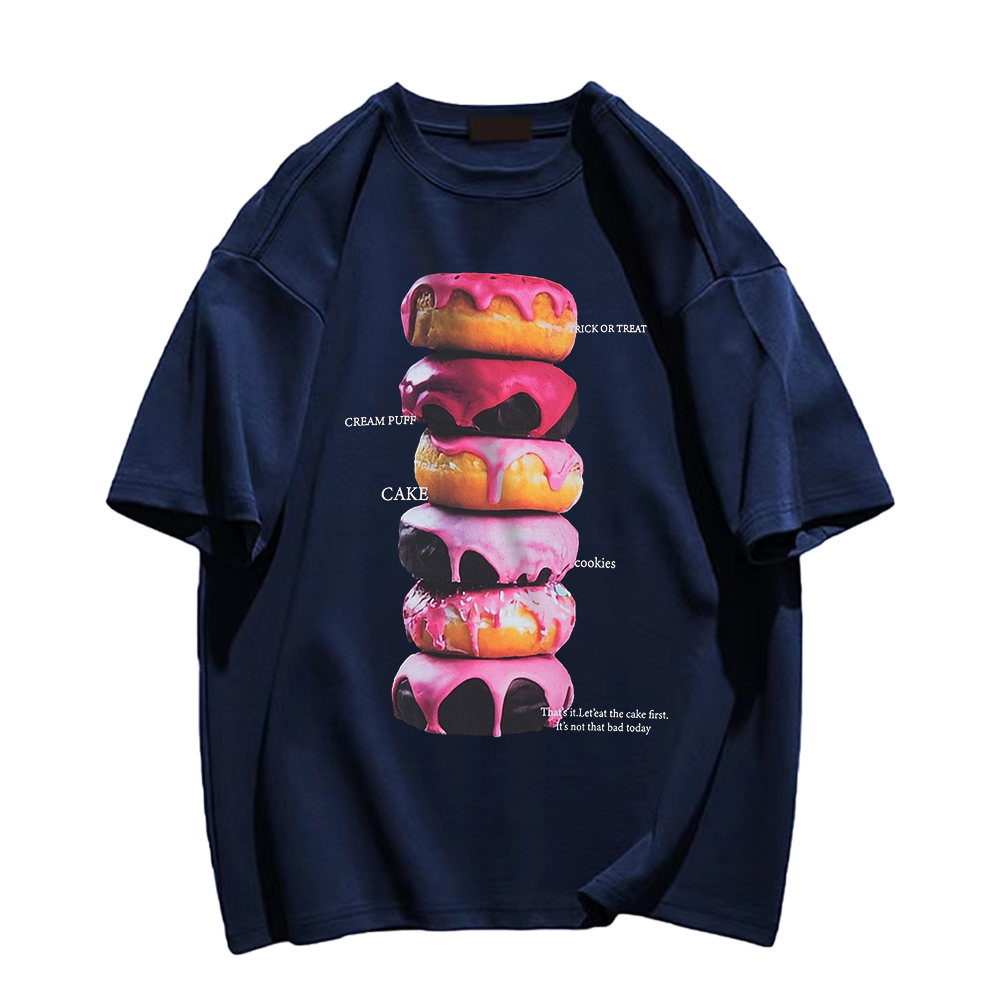 Street Yummy Donuts Cotton T-shirt