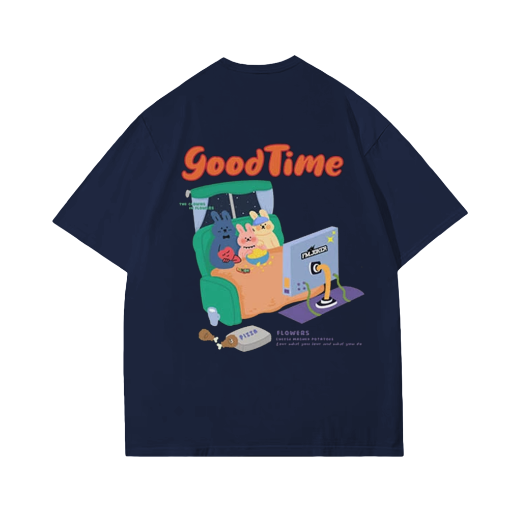 Cute Bunny Family Watching TV T-Shirt