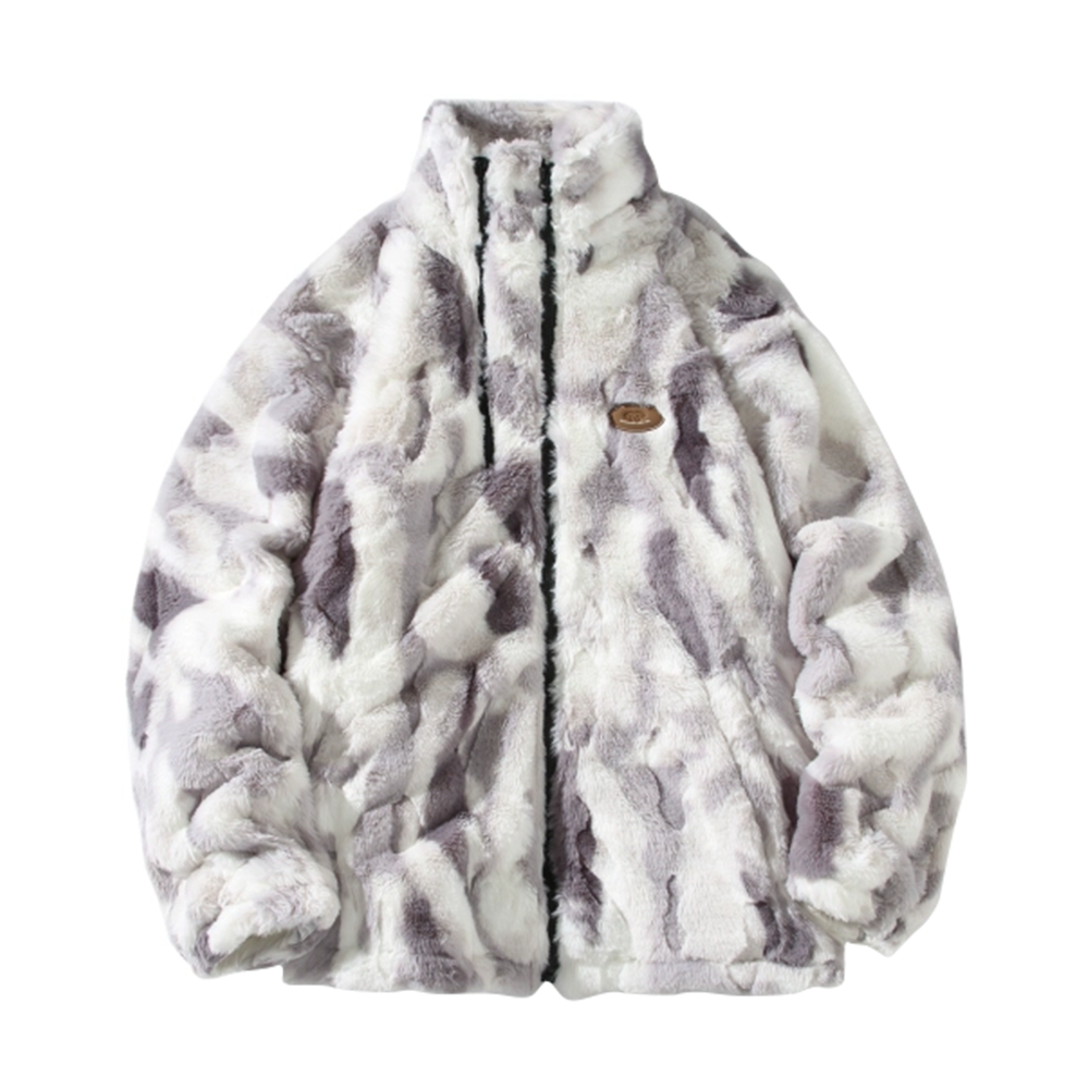 Japanese Embroidered Plush Thickened Fleece Coat