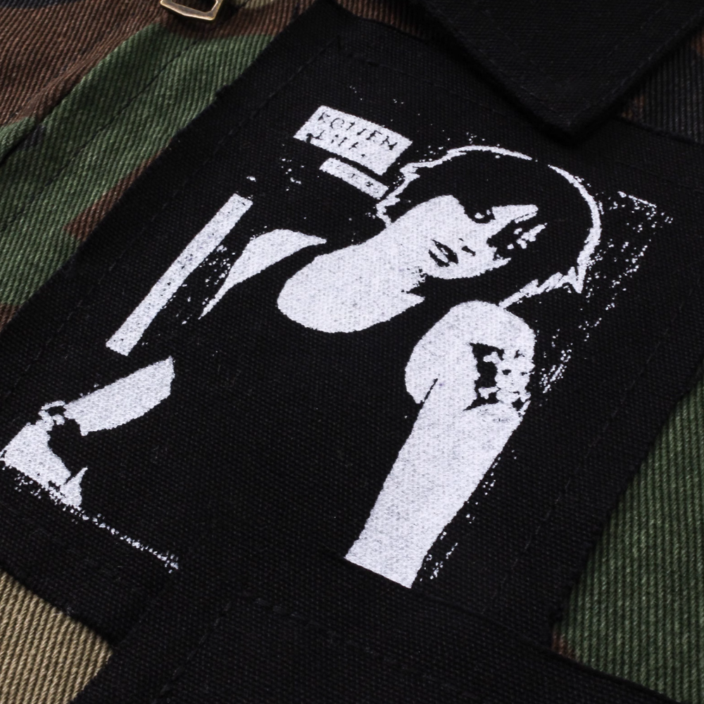 Portrait Patch Camouflage Work Jacket