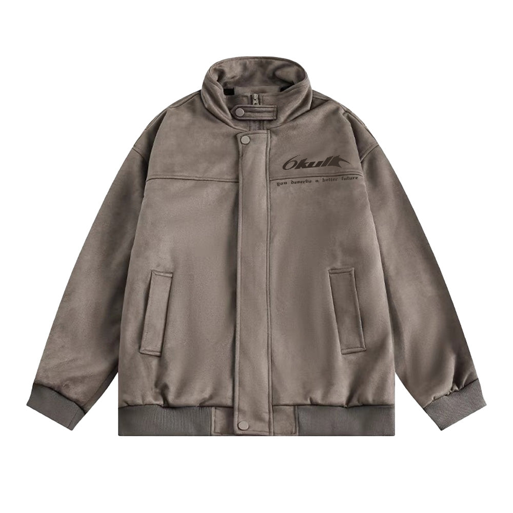 6Kull Stand Collar Bone Wing Jacket