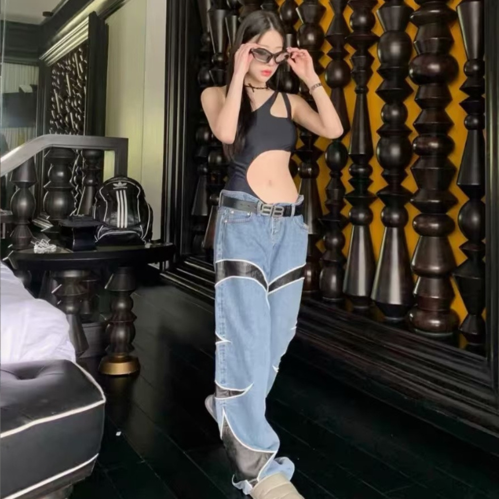 🔥American Hip Hop Street Versatile Printed Jeans