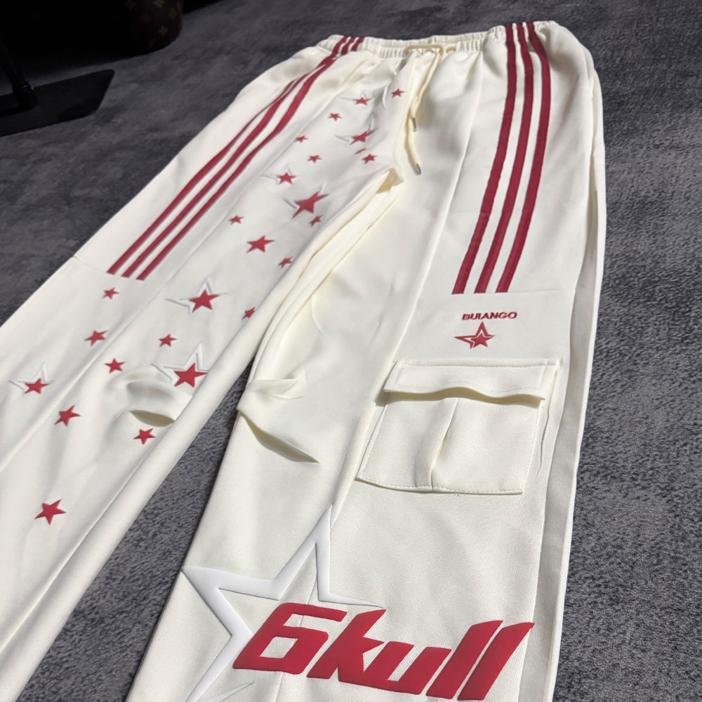 6Kull Full Puff Print Milky Way Sweatpants