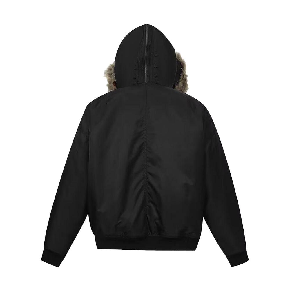 Fur Collar Padded Hooded Jacket