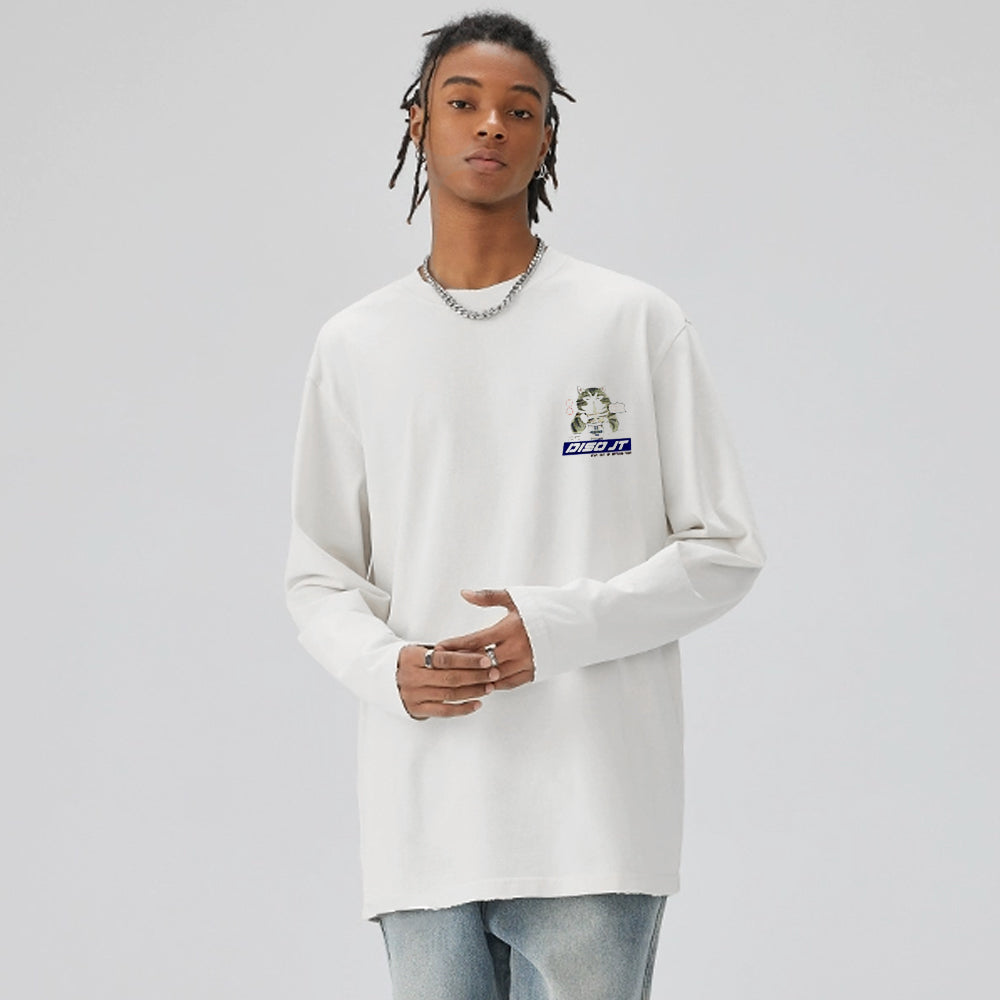 Japanese Greedy Cat Long Sleeve Shirt