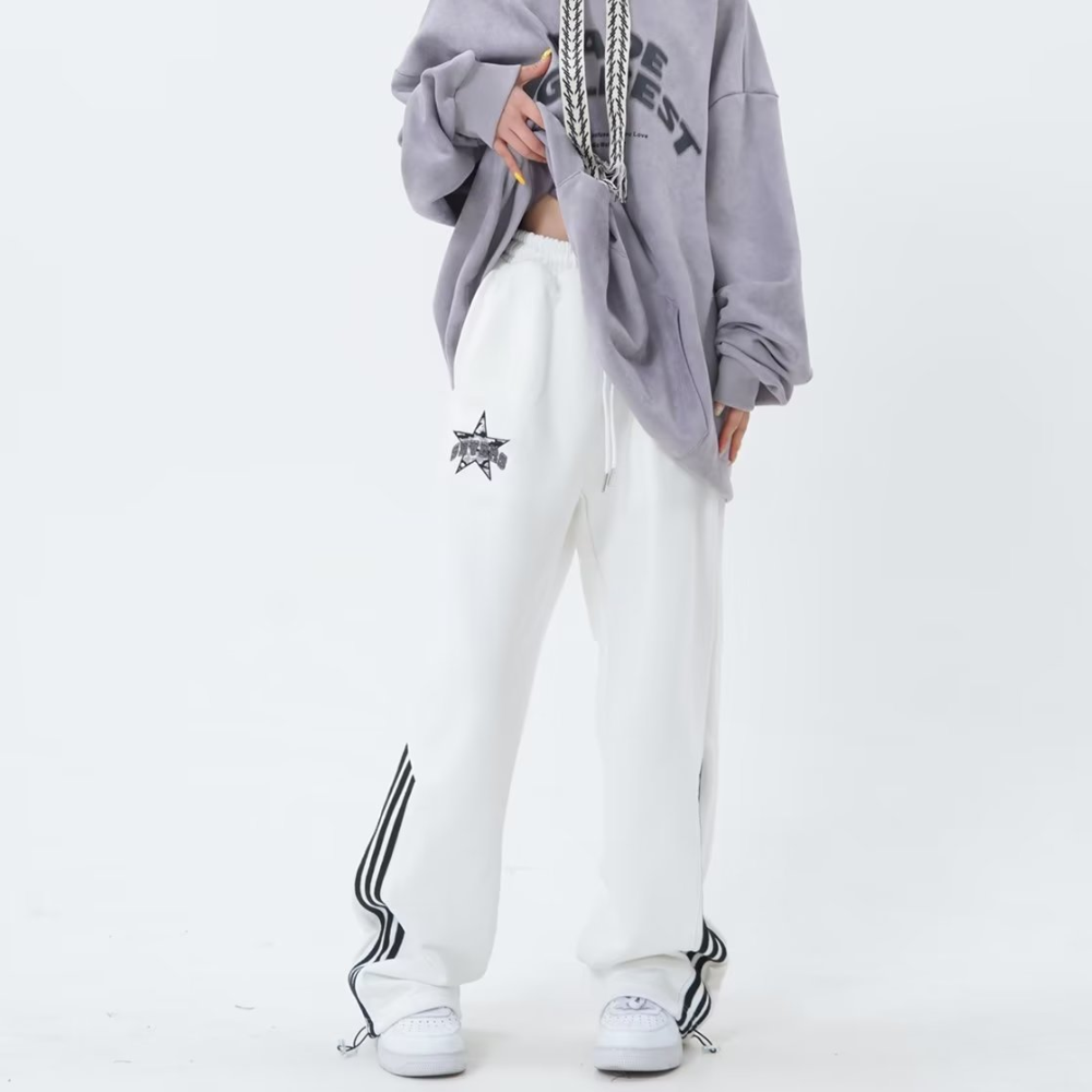 High Street Pentagram Embroidered Sweatpants