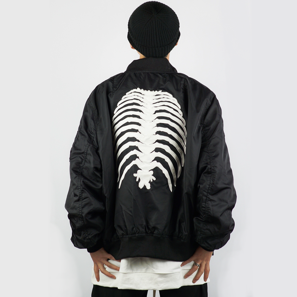 American Black Skull Skeleton Jacket