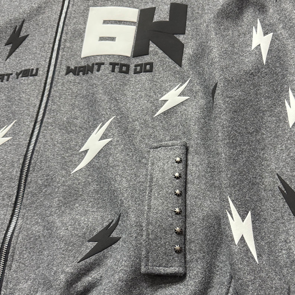 6Kull Original Lightning Zipper Hoodie