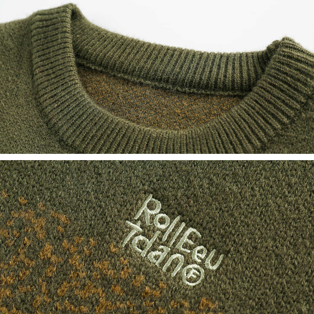 Gradient crewneck sweater