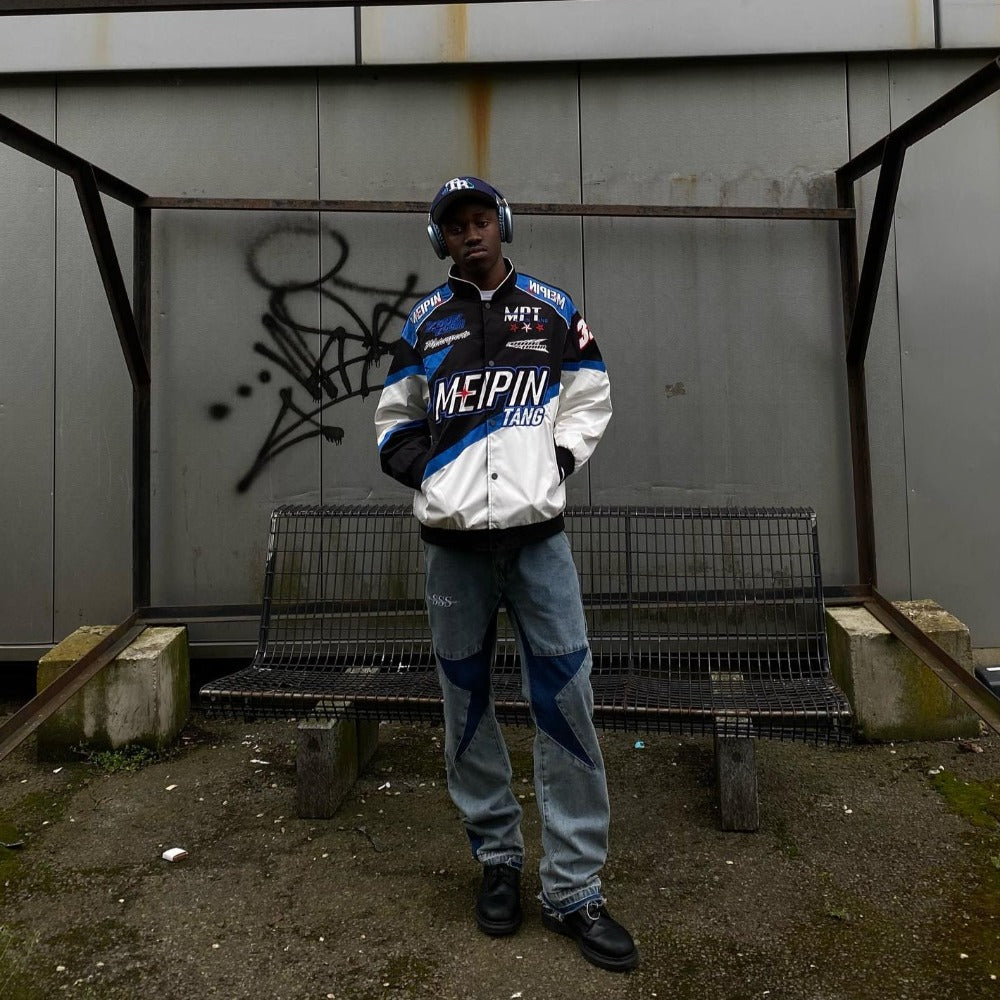 Urban High Street Motorcycle Style Jacket