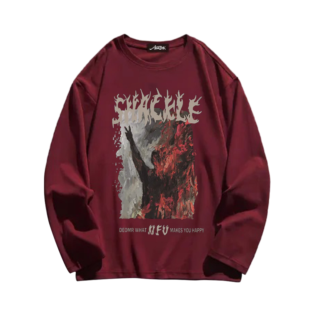High Street Bold Graphic T-Shirt Long Sleeve Shirt