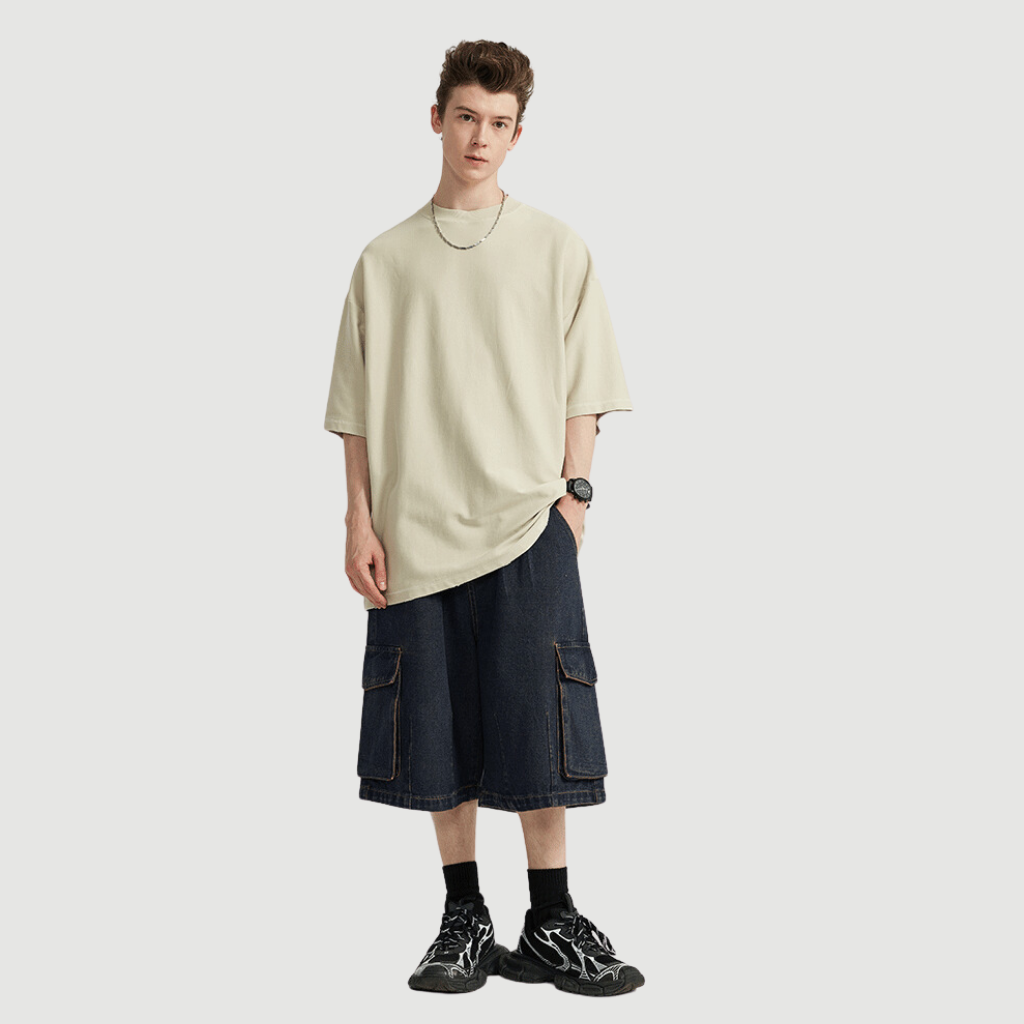 Hip Hop Cargo Denim Shorts