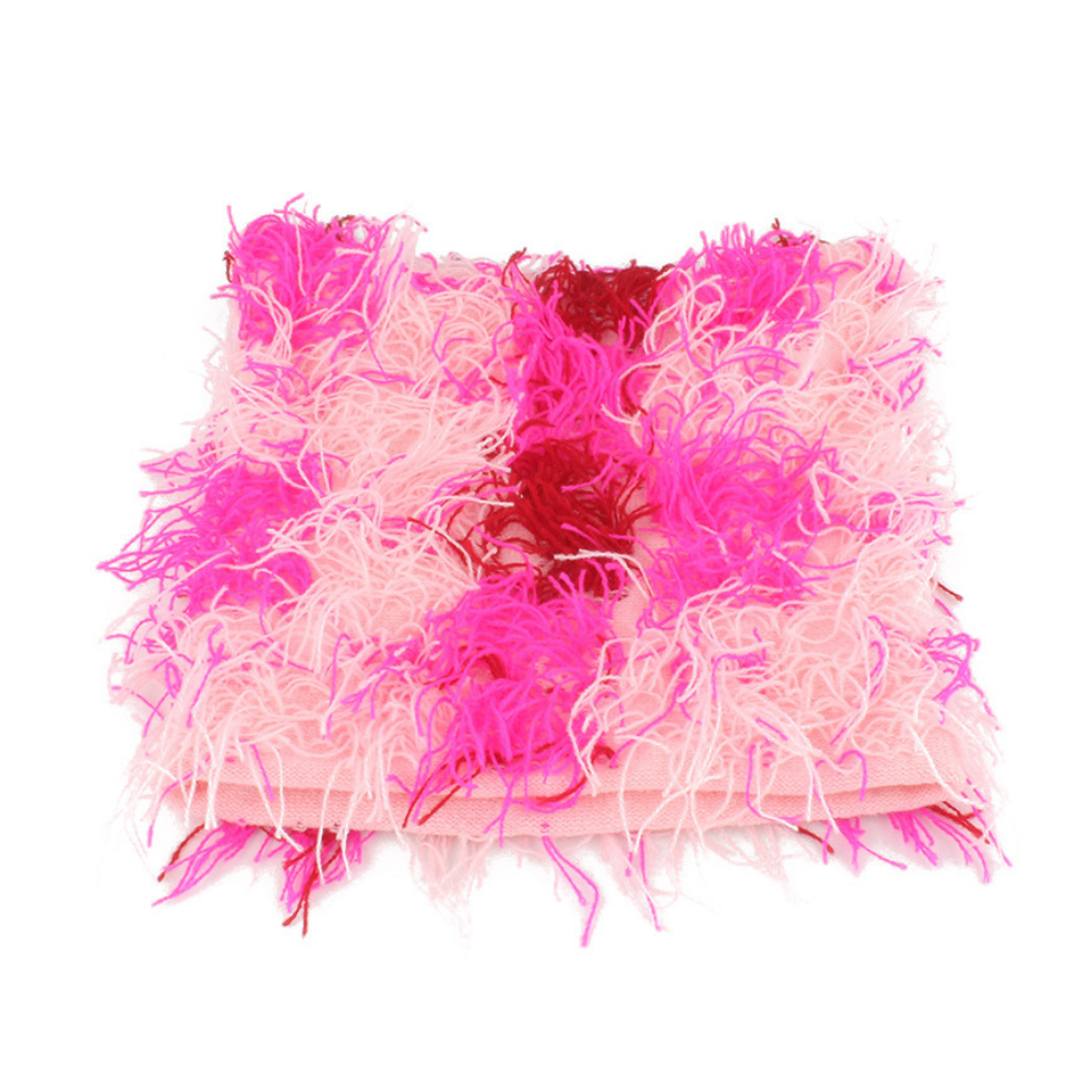 Trendy Tie-Dye Tassel Knitted Hat