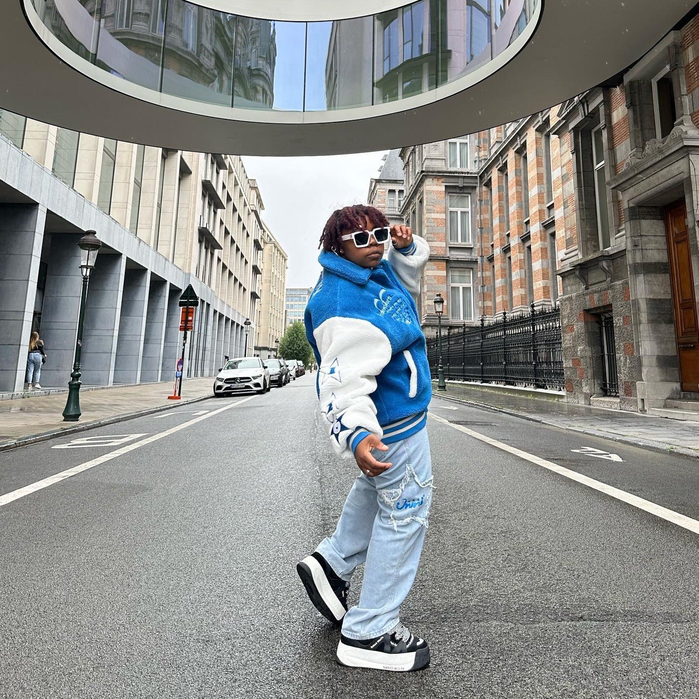 BAGGOUT Street Star Patchwork Baggy Jeans