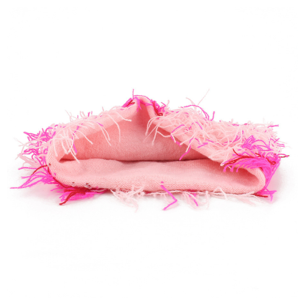 Trendy Tie-Dye Tassel Knitted Hat