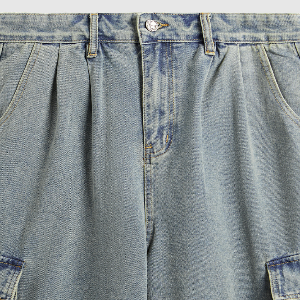 Hip Hop Cargo Denim Shorts