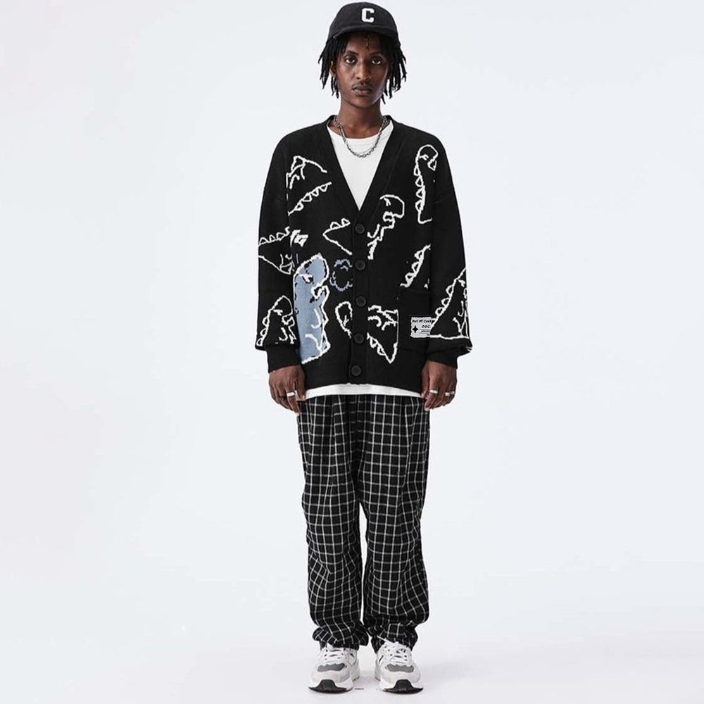 OOC' Dinosaur Pattern Cardigan