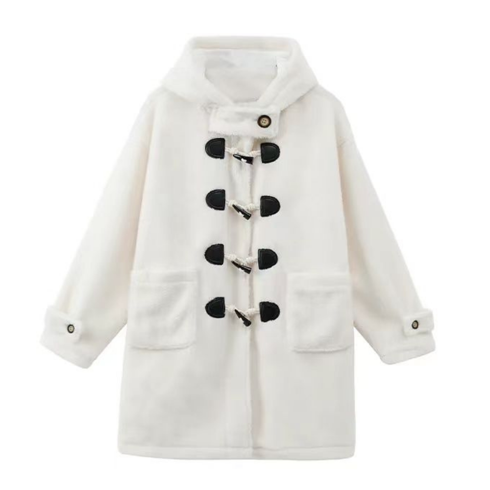Women's Horn Button Wool Coat