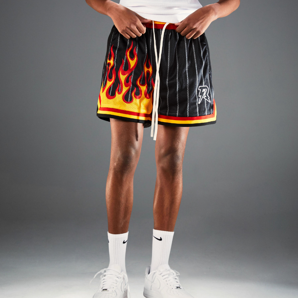 Quick-Drying Printed Mesh Shorts