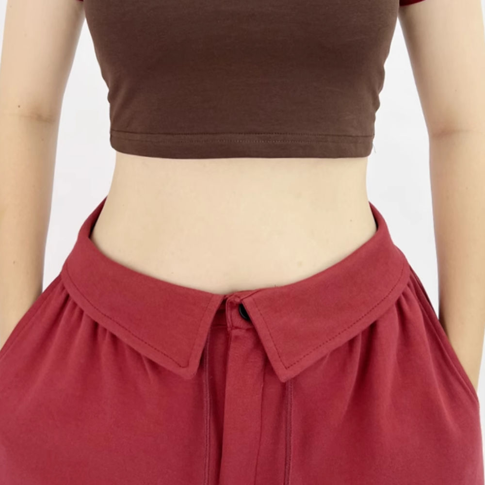 Women's American Hip Hop Red Sweatpants