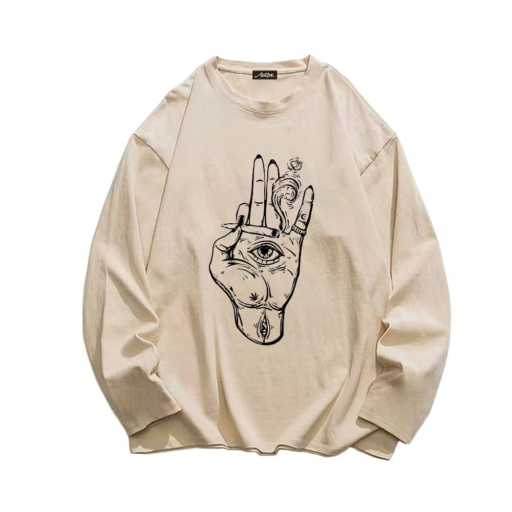 High Street Finger Eyes Long Sleeve Shirt