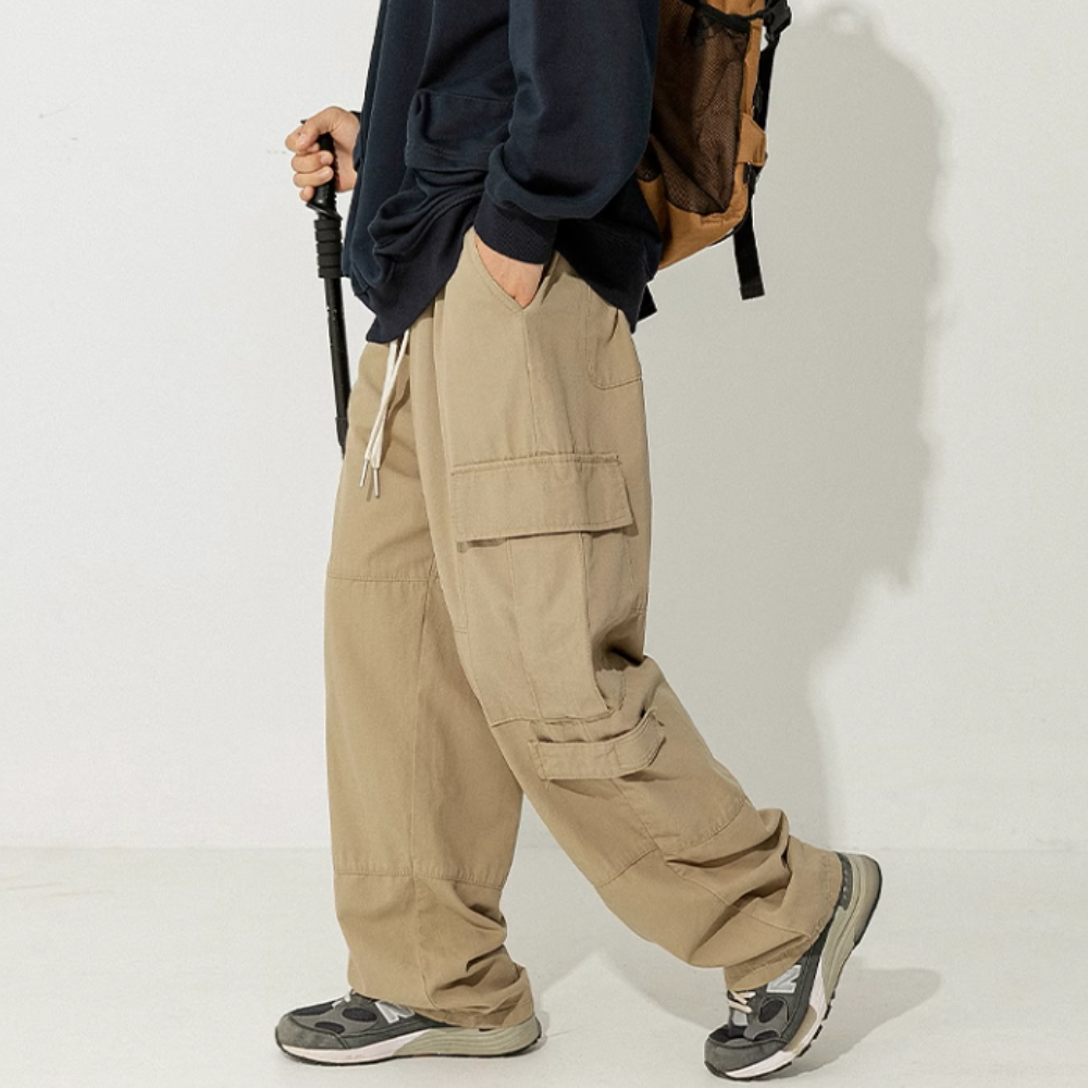 Functional Drawstring Pocket Cargo pants