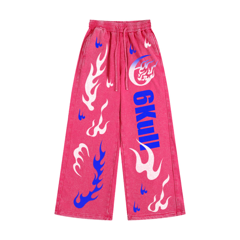 6Kull 'RFTA' Printed Tracksuit - Pink