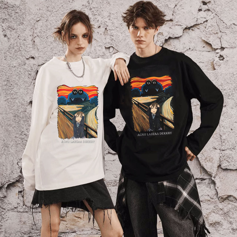 Cartoon Oil Printing Graphic Sweatshirt