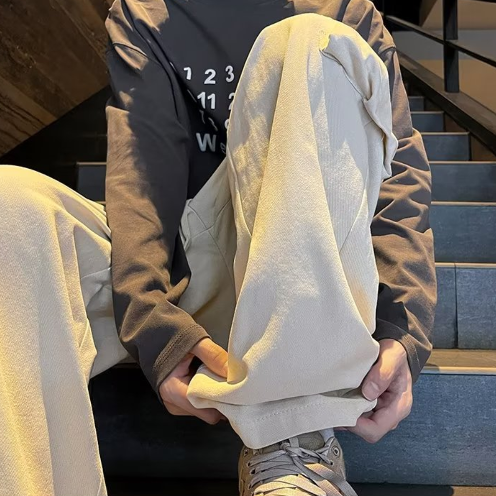 Simple Straight Cargo Pants