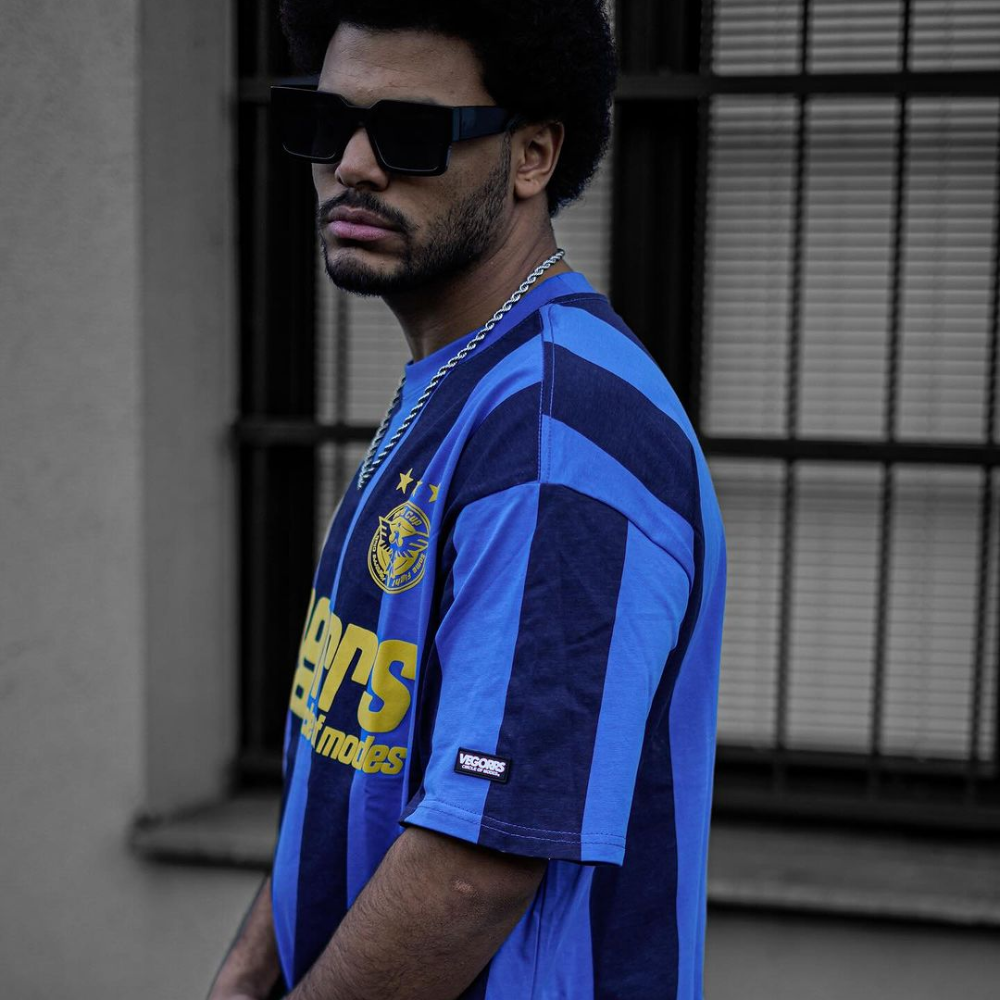 Retro Striped Contrast Color T-Shirt