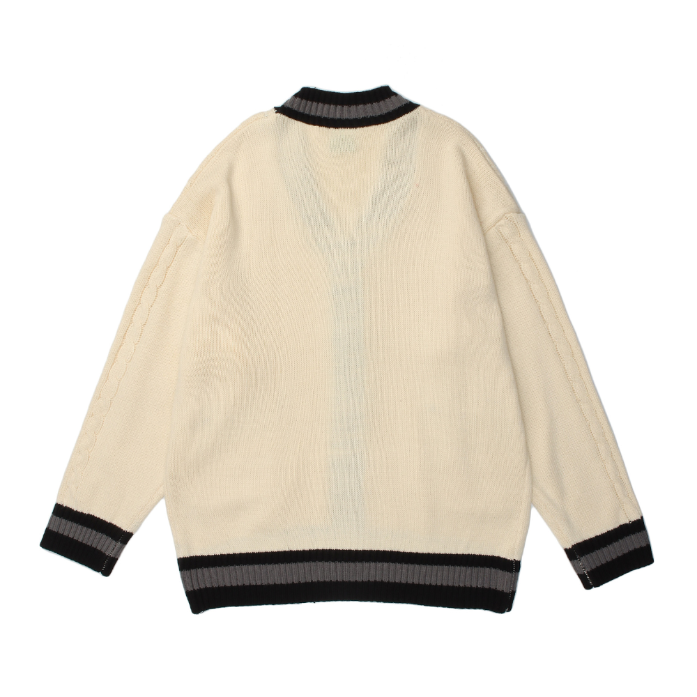 Simple Solid Color Cardigan Sweater