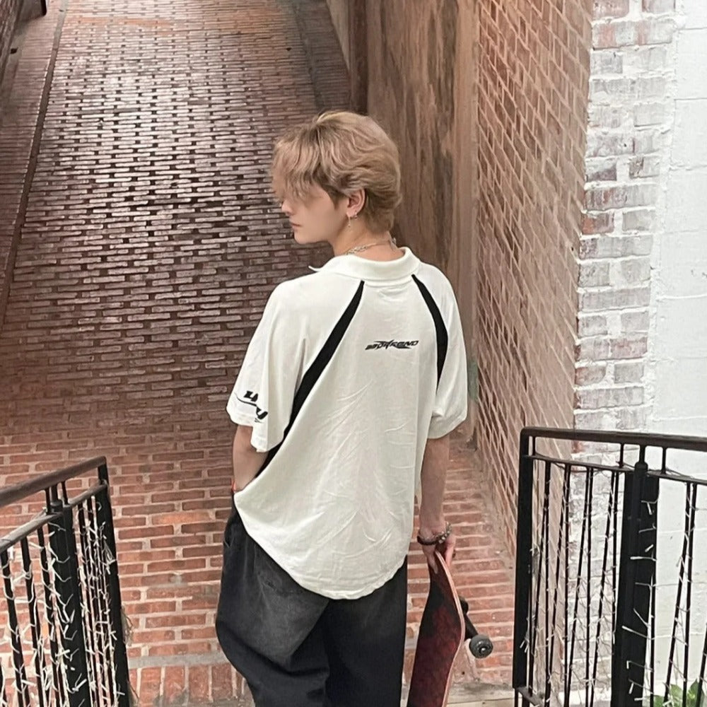 High Street Panel Racing Print T-Shirt