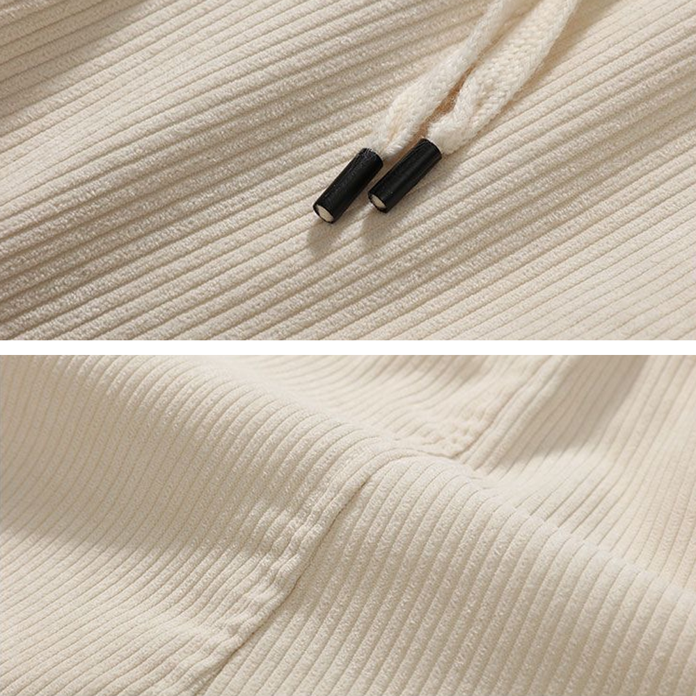 American Corduroy Straight Solid Color Sweatpants