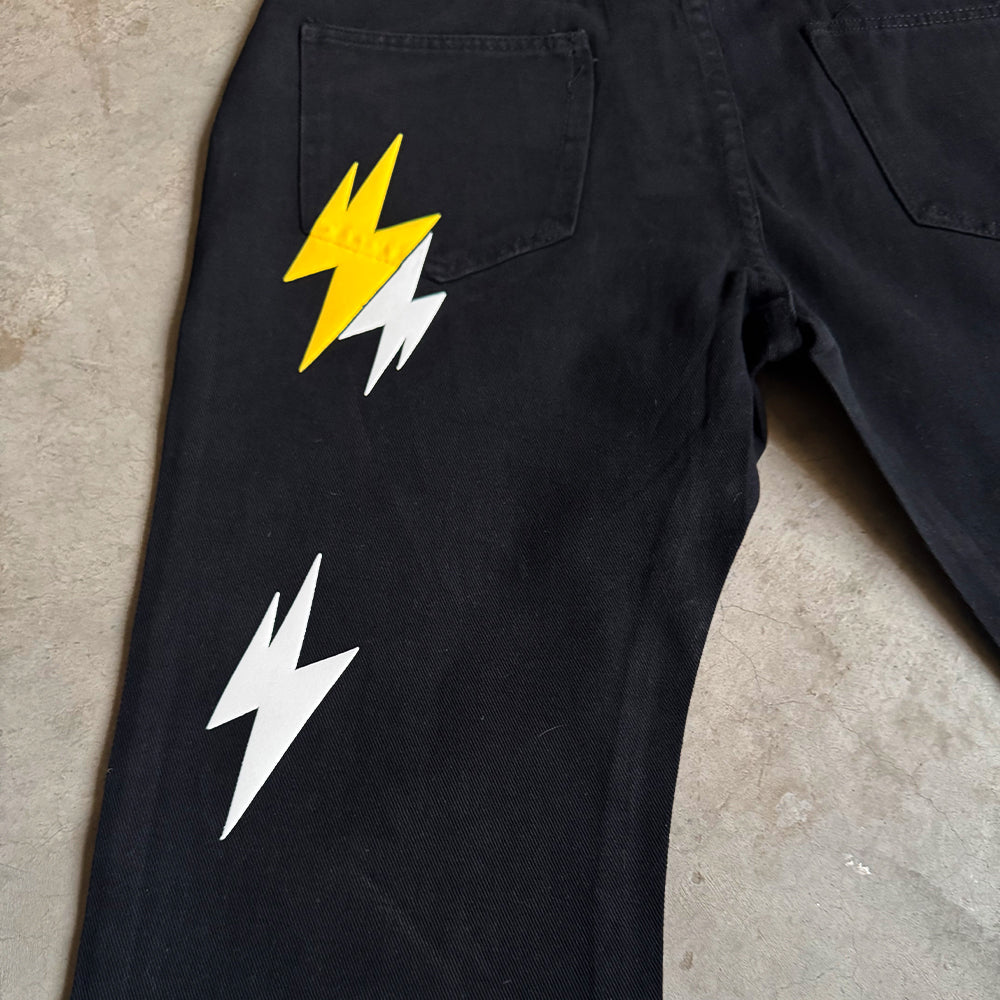 6Kull High Street Y&W Lightning Jeans