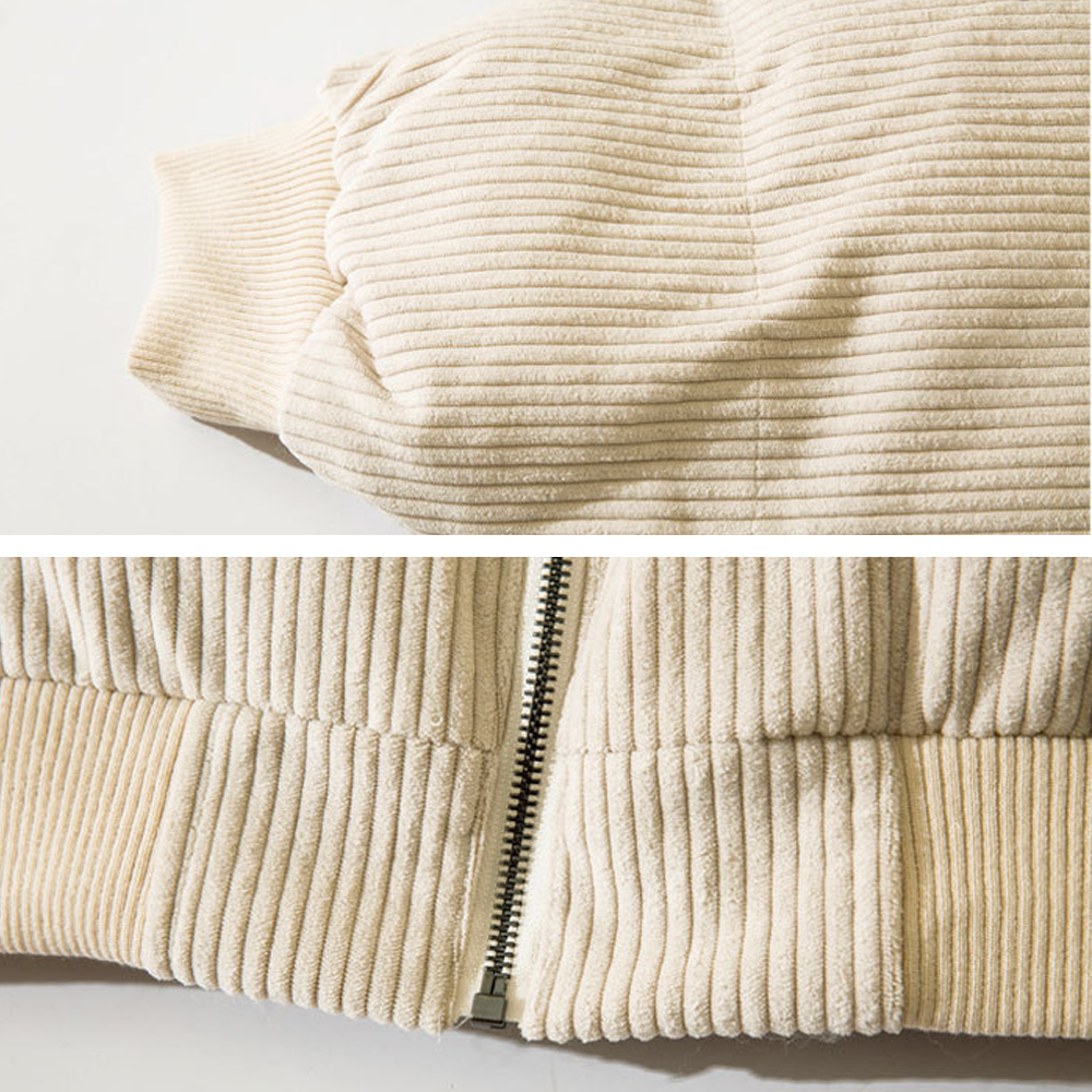 High Street Corduroy Thickened and Warm Coat