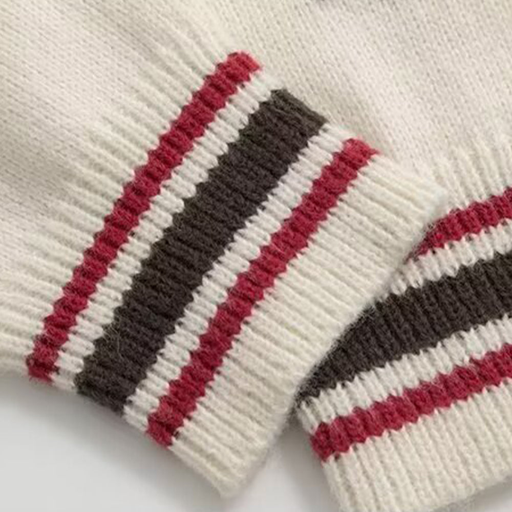 Star Stitching Hooded Sweater